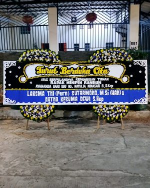 Bunga Duka Cita UK 4 Meter x 125CM Bunga Atas 3 Titik
