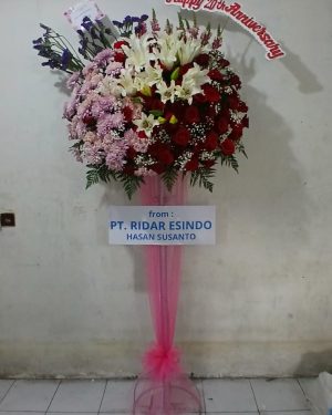 Stending Flowers Anniversary Jumbo + Tinggi 2 Meter