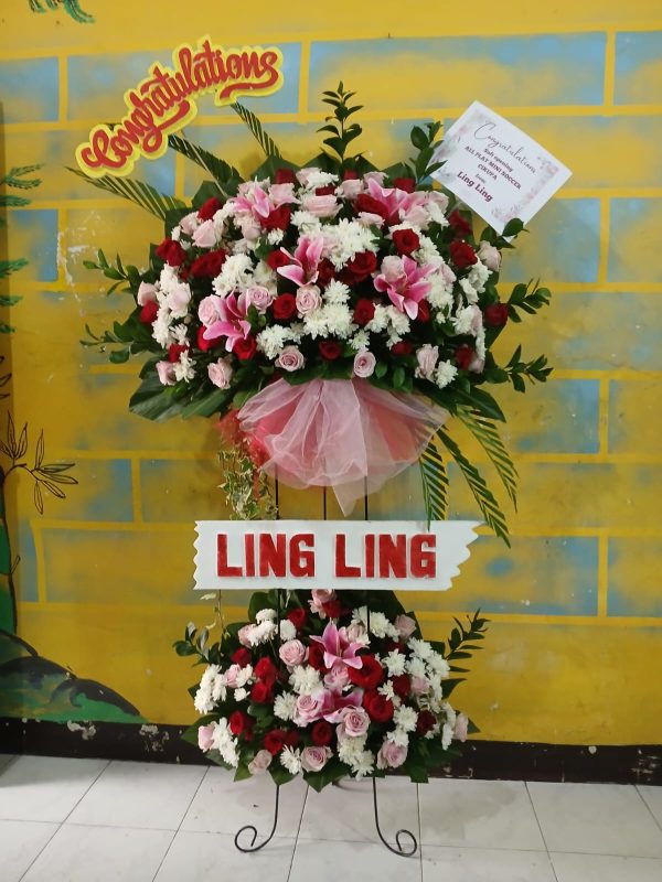 Stending Flowers Congratulations