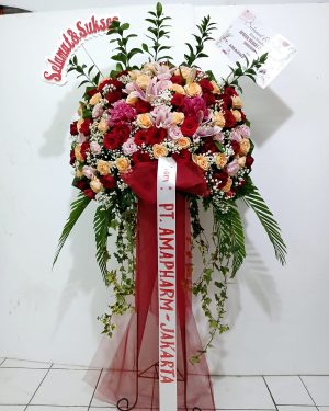Stending Flowers Selamat & Sukses