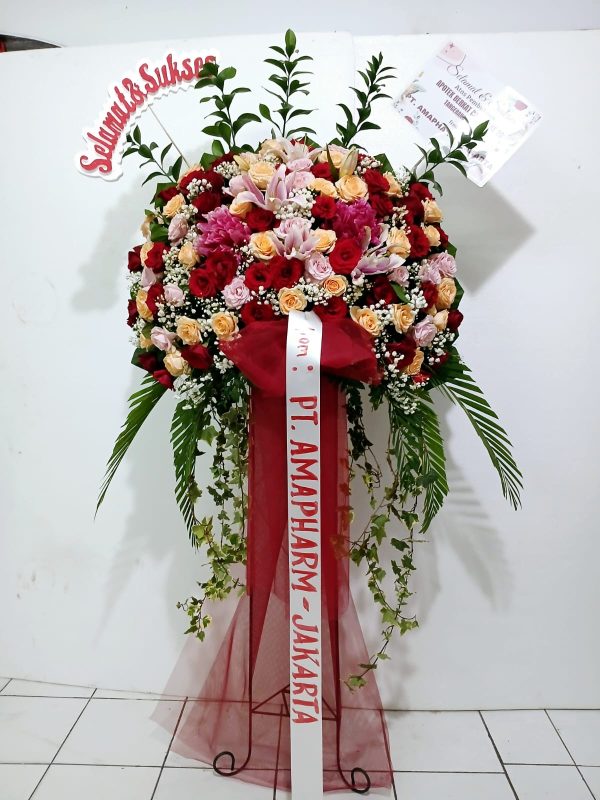 Stending Flowers Selamat & Sukses
