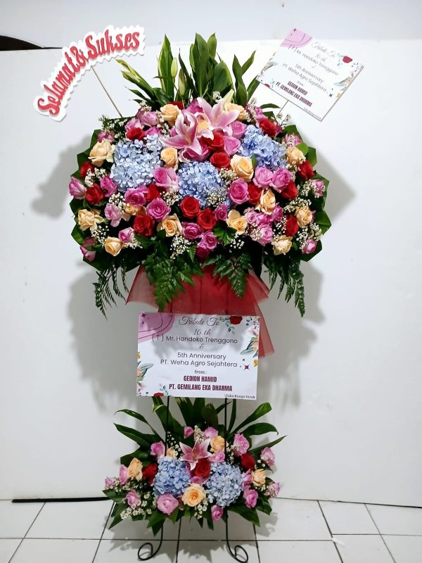 Stending Flowers Selamat & Sukses