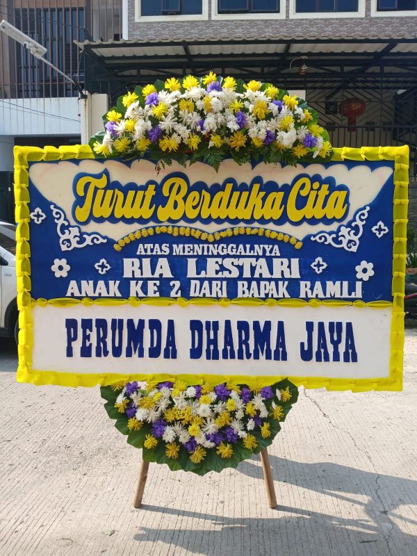 Karangan Bunga Duka Cita Ukuran 2M x 125CM
