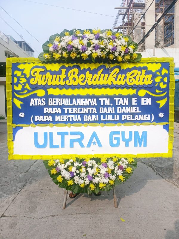 Karangan Bunga Duka Cita Ukuran 2M x 125CM - Gambar 2