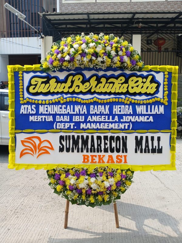 Karangan Bunga Duka Cita Ukuran 2M x 125CM - Gambar 3