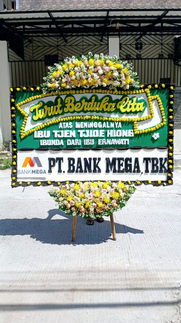 Karangan Bunga Duka Cita Ukuran 2M x 125CM - Gambar 5
