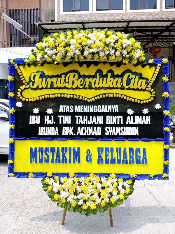 Karangan Bunga Duka Cita Ukuran 2M x 150CM