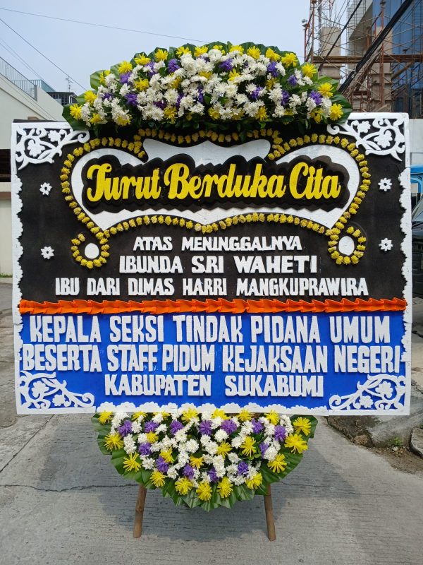 Karangan Bunga Duka Cita Ukuran 2M x 150CM - Gambar 2
