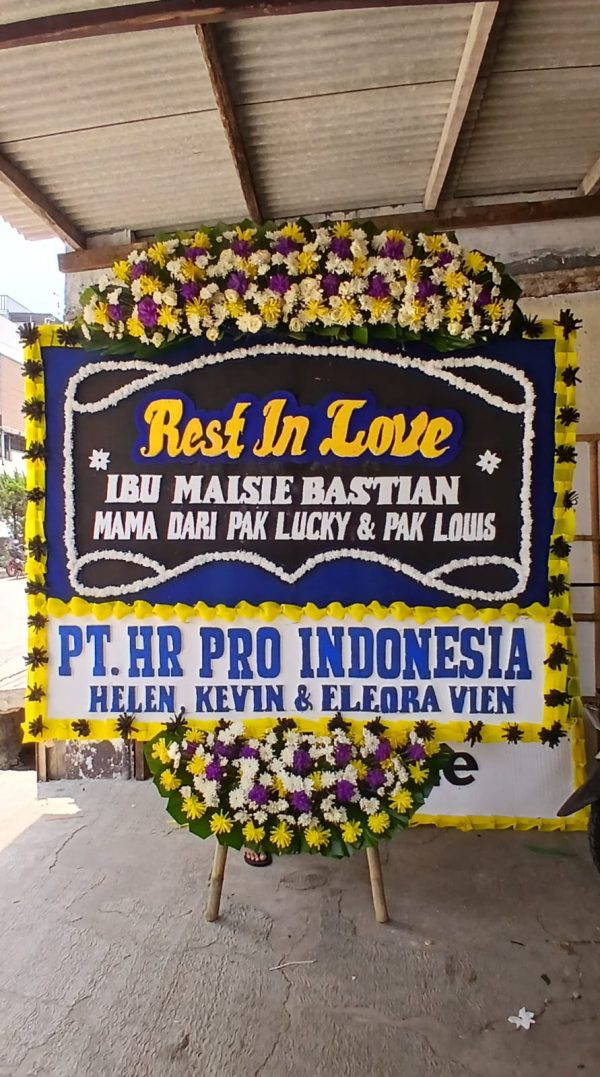 Karangan Bunga Duka Cita Ukuran 2M x 150CM - Gambar 3
