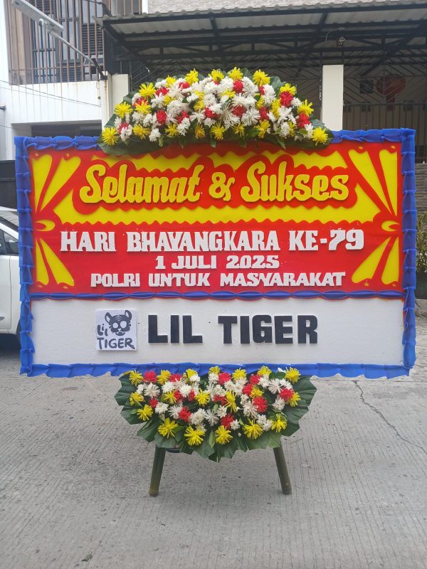 Karangan Bunga Selamat & Sukses Ukuran 2M x 125CM - Gambar 2