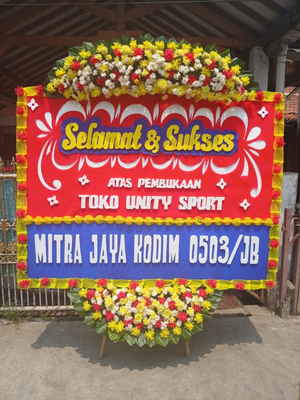 Karangan Bunga Selama & Sukses UK 2M x 150CM - Gambar 3