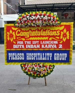 Karangan Bunga Congratulations UK 2M x 125CM